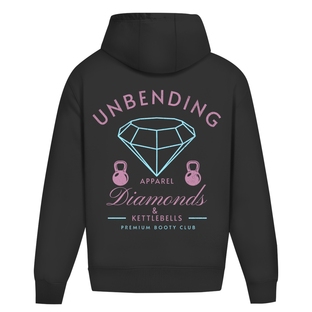 Oversize Hoodie Girls - Diamonds & Kettleballs - Unbending Apparel