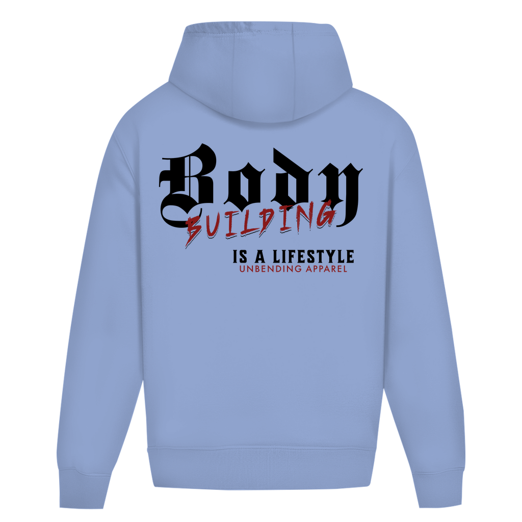 Oversize Hoodie Unisex - Bodybuilding Is A Lifestyle - Rot - Unbending Apparel