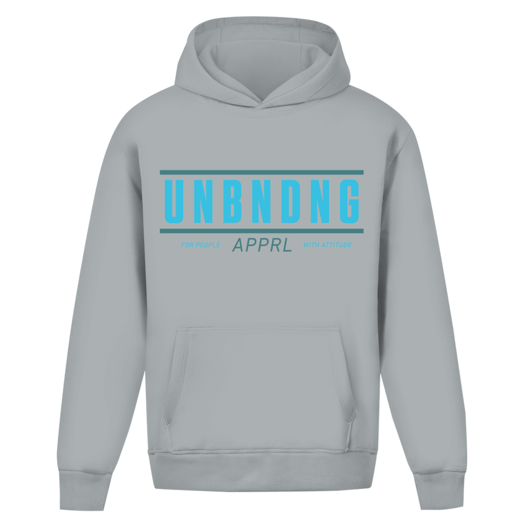Oversize Hoodie Unisex - For People With Attitude - Blau Grün - Unbending Apparel