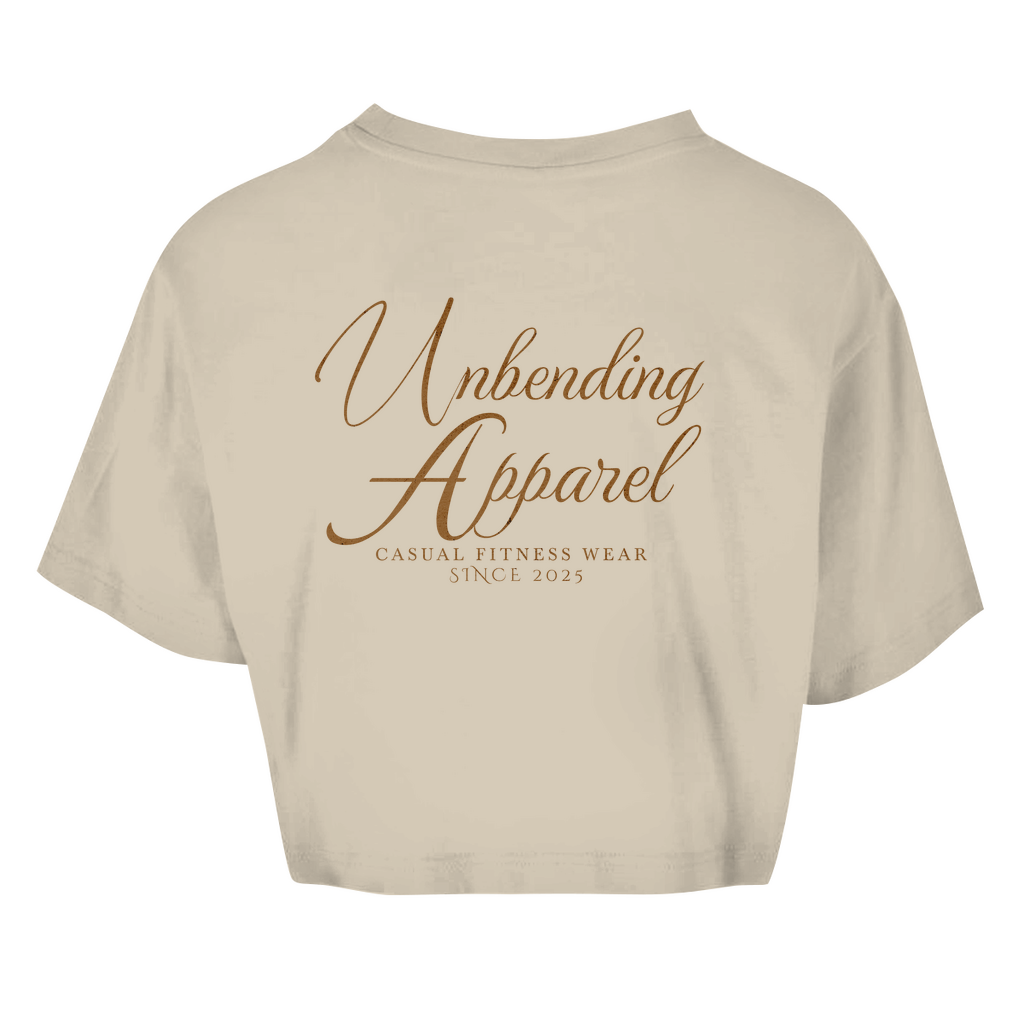 Oversize Crop Top - Casual Fitness Wear - Braun - Unbending Apparel
