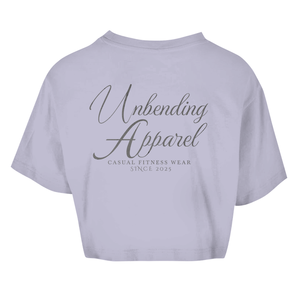 Oversize Crop Top - Casual Fitness Wear - Grau - Unbending Apparel
