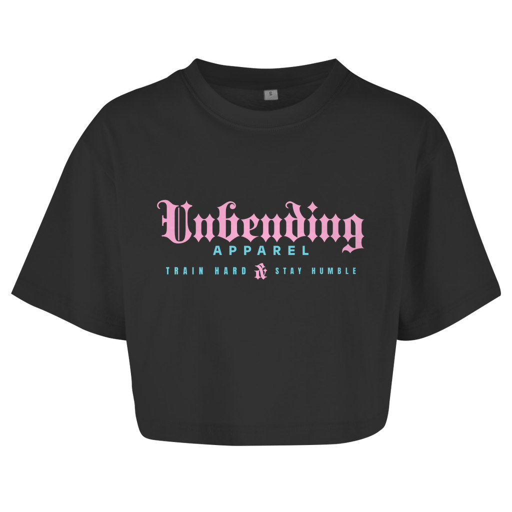 Oversize Crop Top - Train Hard Stay Humble - Unbending Apparel