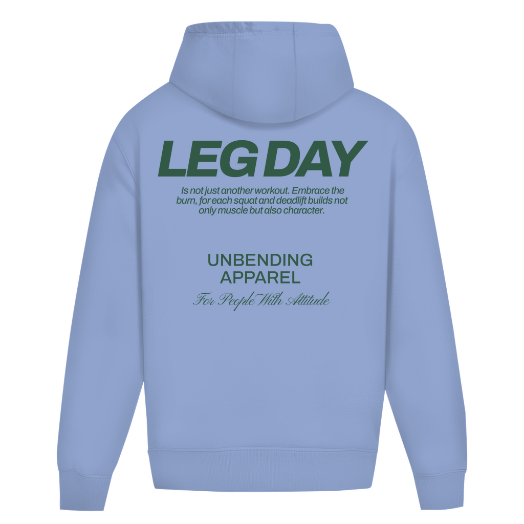 Oversize Hoodie Unisex - Leg Day - Grün - Unbending Apparel