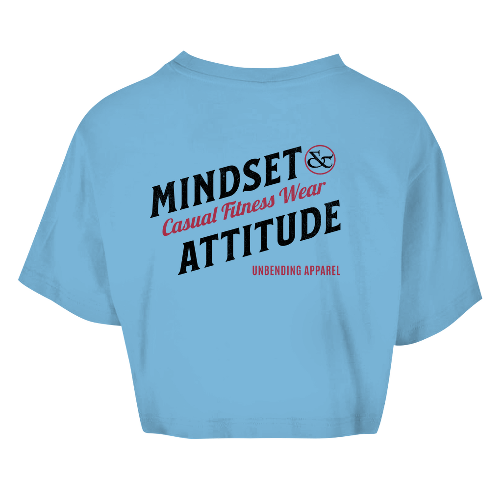 Oversize Crop Top - Mindset And Attitude - Schwarz/rot - Unbending Apparel
