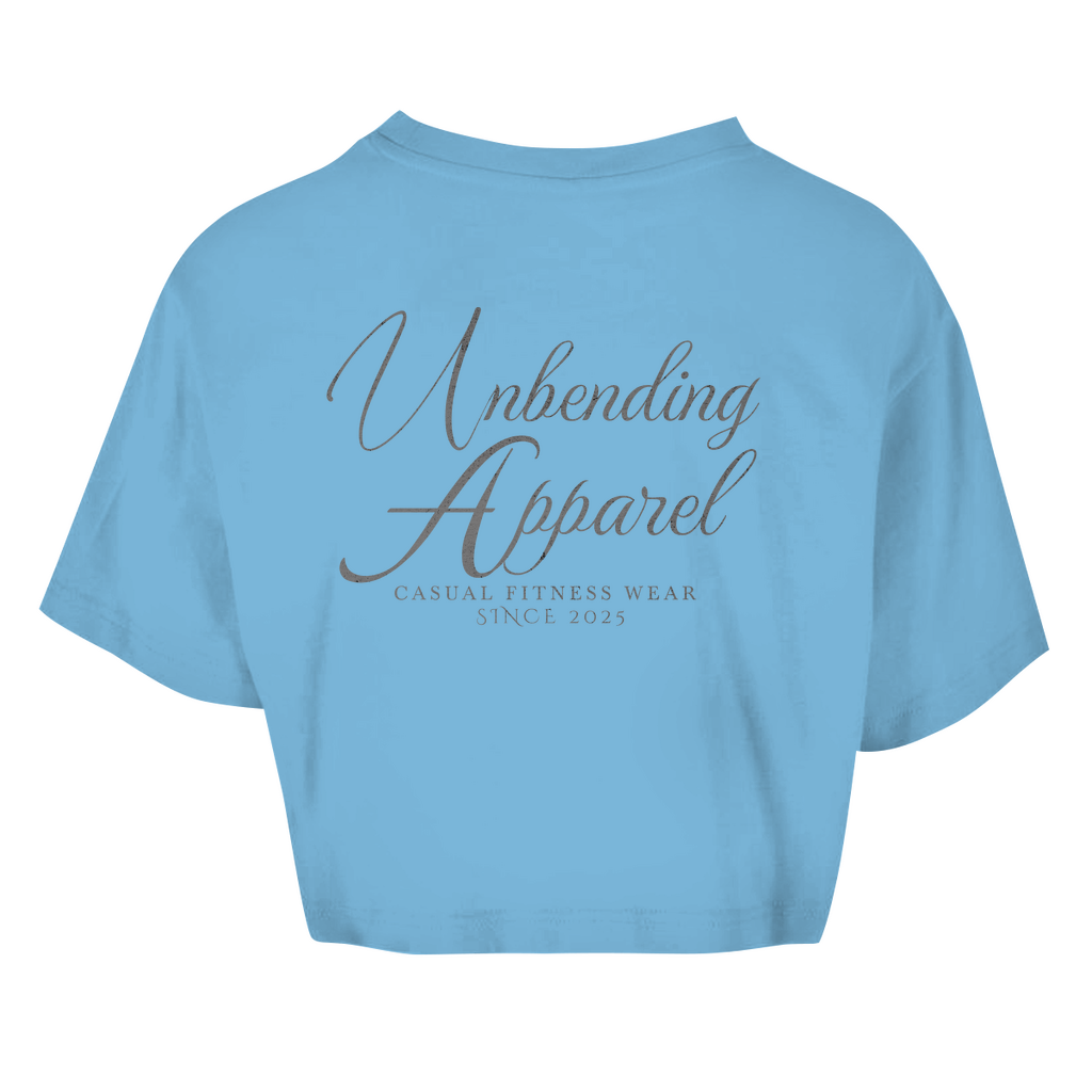 Oversize Crop Top - Casual Fitness Wear - Grau - Unbending Apparel