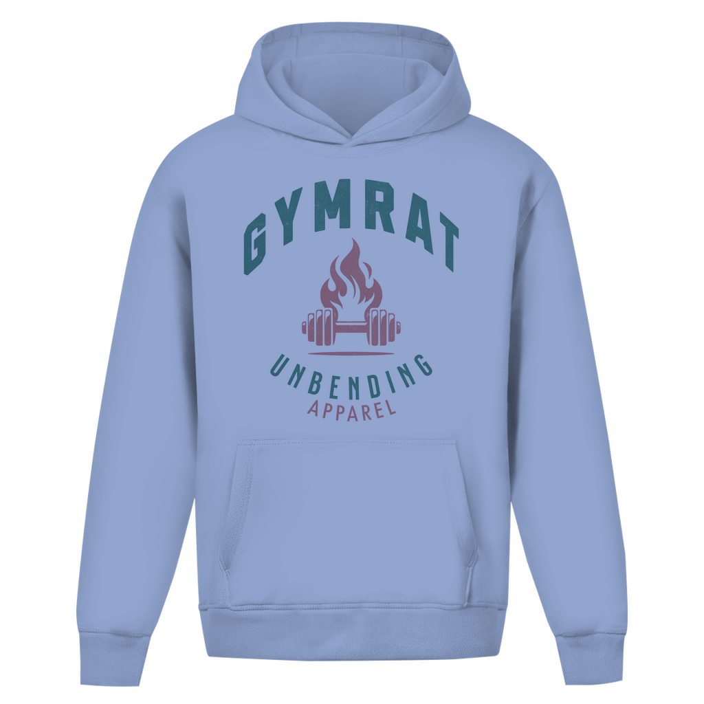 Oversize Hoodie Unisex - Gymrat - Grün/Lila - Unbending Apparel
