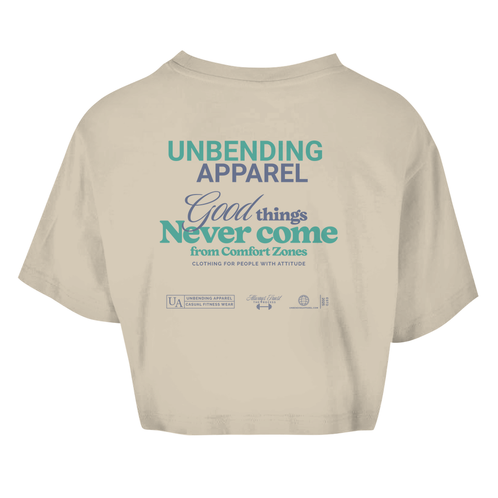 Oversize Crop Top - Good Things - Grün - Unbending Apparel