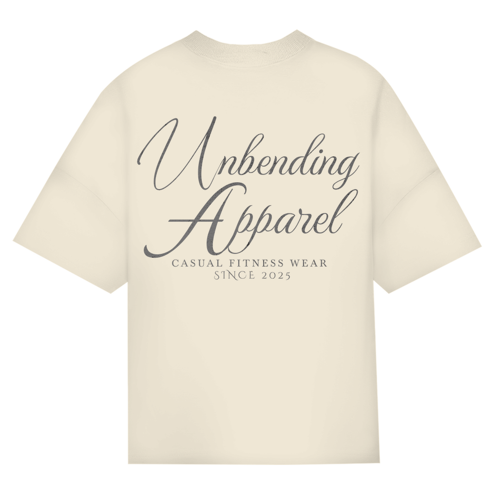 Oversize T-Shirt Unisex - Casual Fitness Wear - Grau - Unbending Apparel