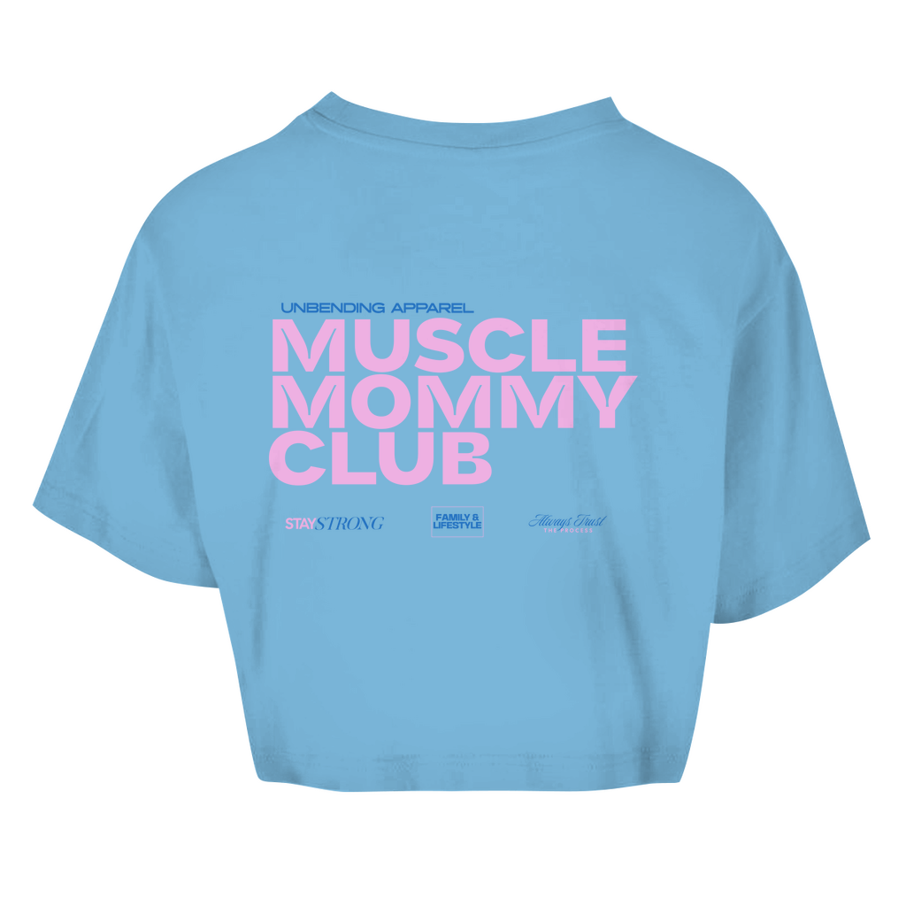 Oversize Crop Top - Muscle Mommy Club - Unbending Apparel