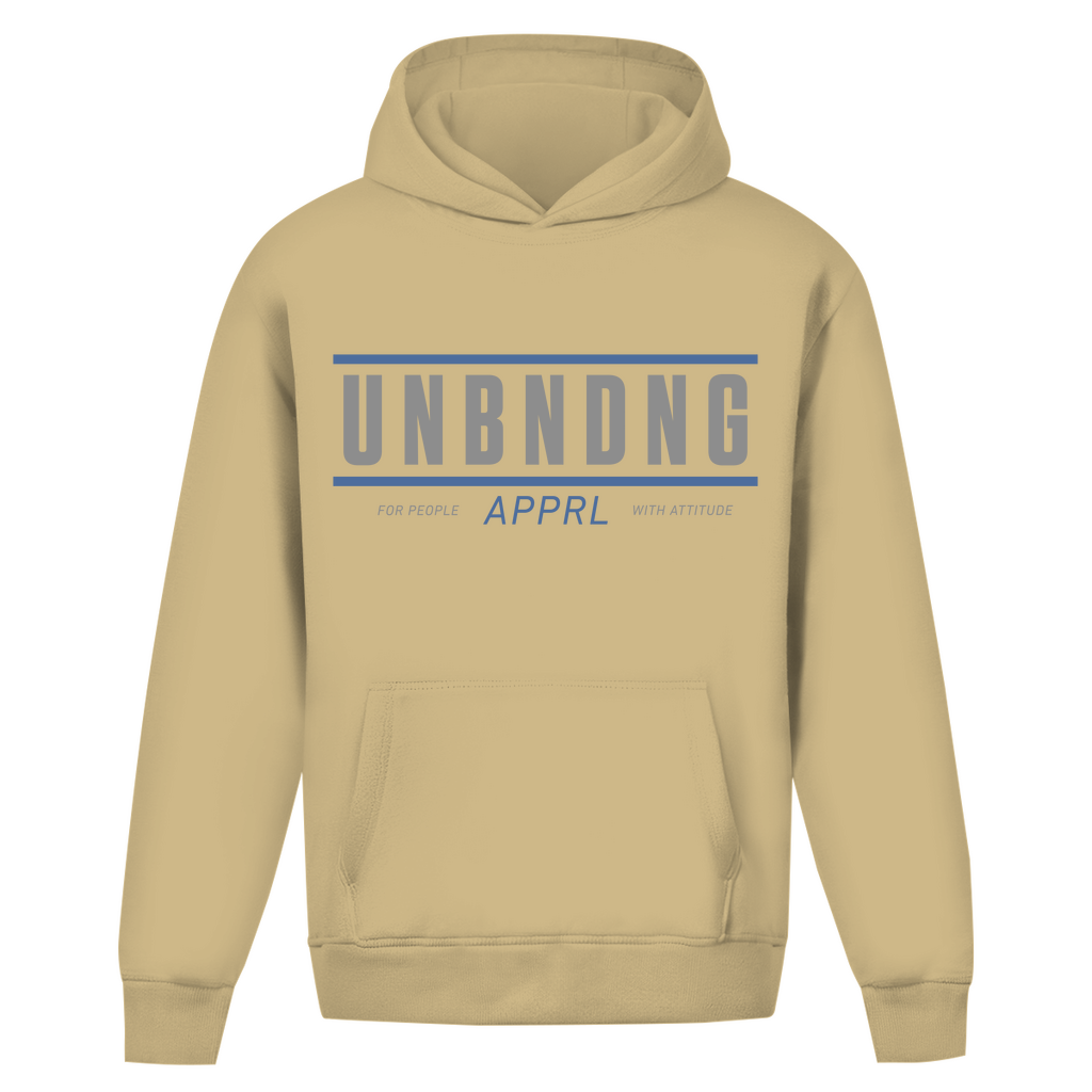 Oversize Hoodie Unisex - For People With Attitude - Grau/blau - Unbending Apparel