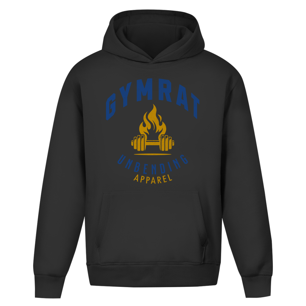 Oversize Hoodie Unisex - Gymrat - Blau/Gelb - Unbending Apparel
