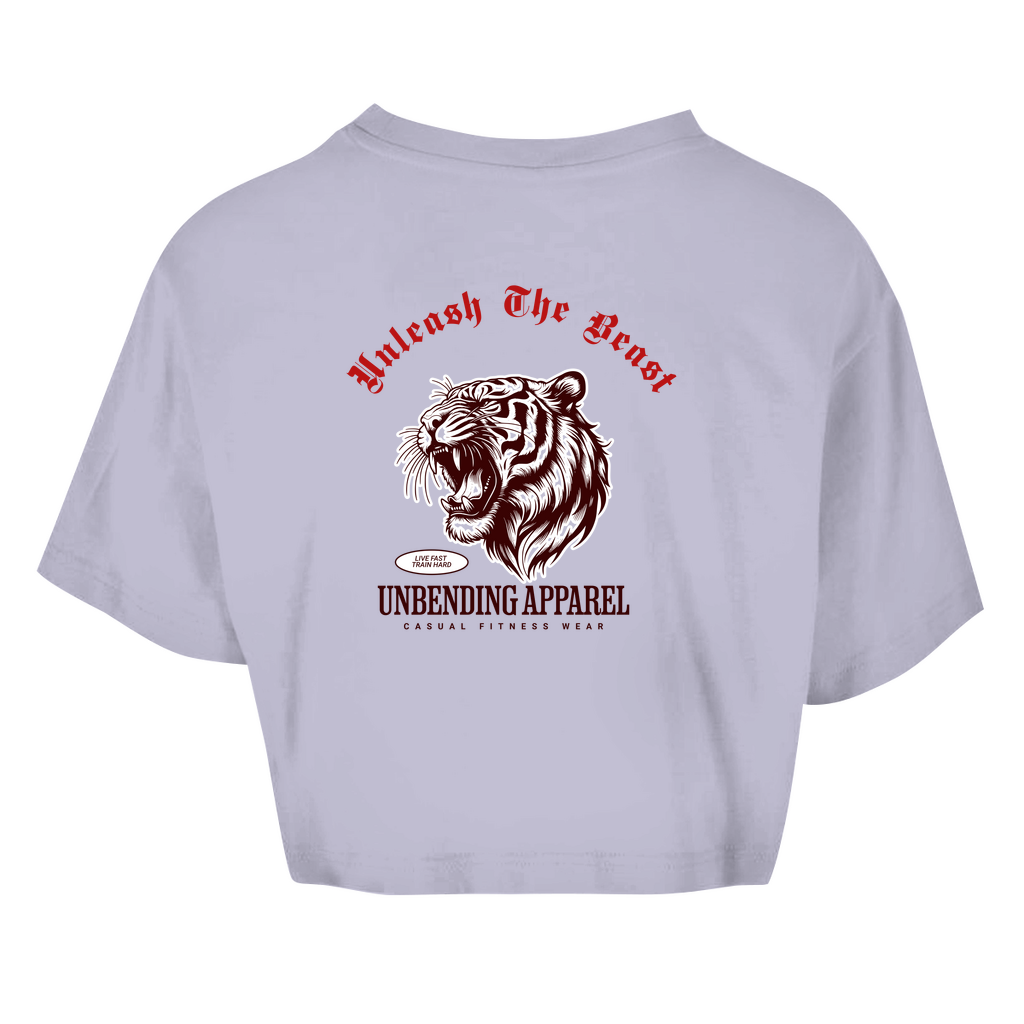 Oversize Crop Top - Unleash The Beast - Unbending Apparel