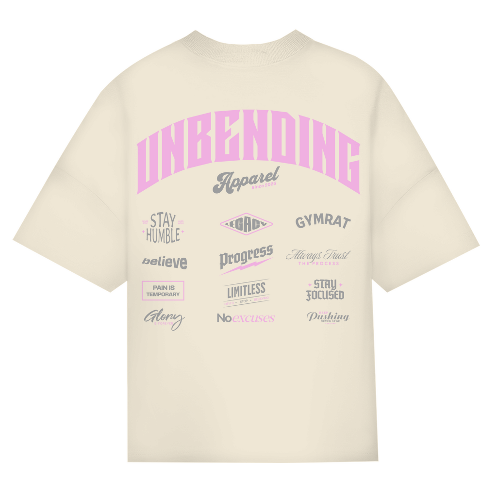 Oversize T-Shirt Girls - Unbending Apparel Collage - Pink-Unbending Apparel