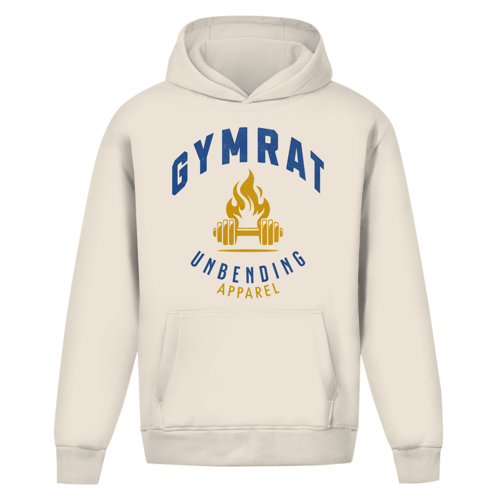 Oversize Hoodie Unisex - Gymrat - Blau/Gelb - Unbending Apparel