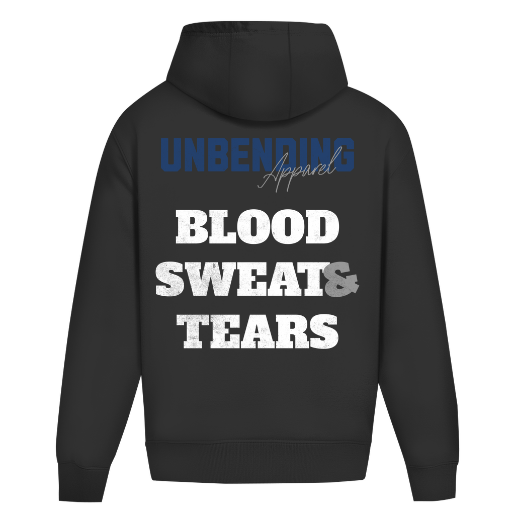 Oversize Hoodie Unisex - Blood Sweat And Tears - Weiß - Unbending Apparel