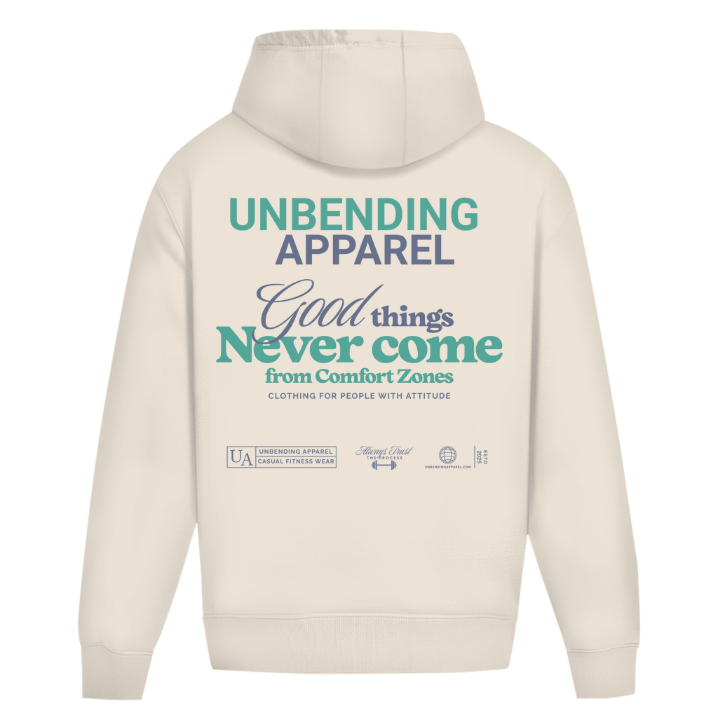 Oversize Hoodie Unisex - Good Things - Grün - Unbending Apparel