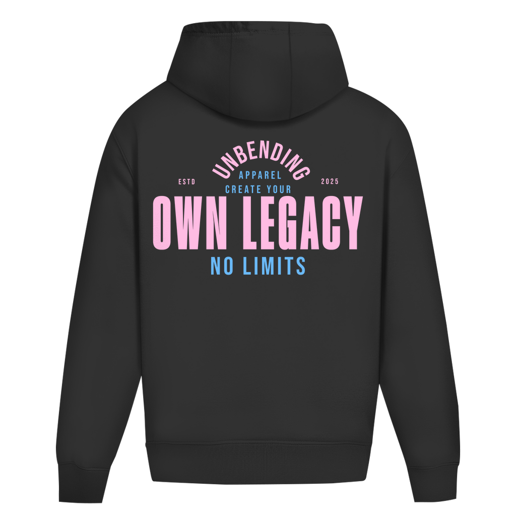 Oversize Hoodie Girls - Create Your Own Legacy - Pink - Unbending Apparel