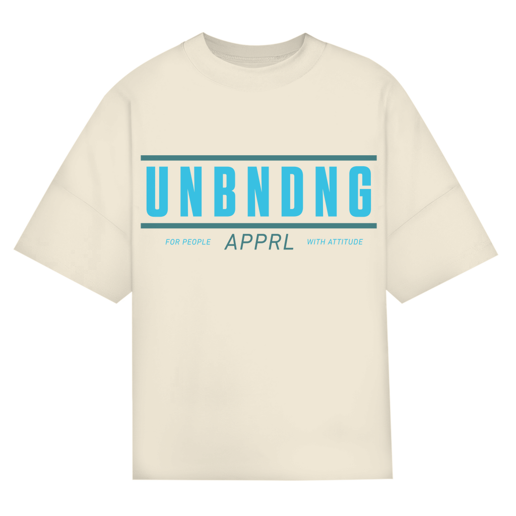 Oversize T-Shirt Unisex - For People With Attitude - Blau Grün - Unbending Apparel