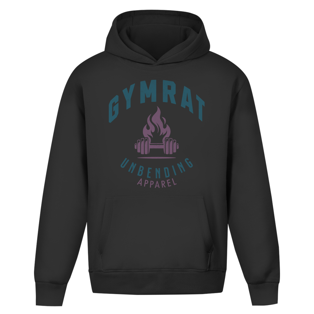 Oversize Hoodie Unisex - Gymrat - Grün/Lila - Unbending Apparel