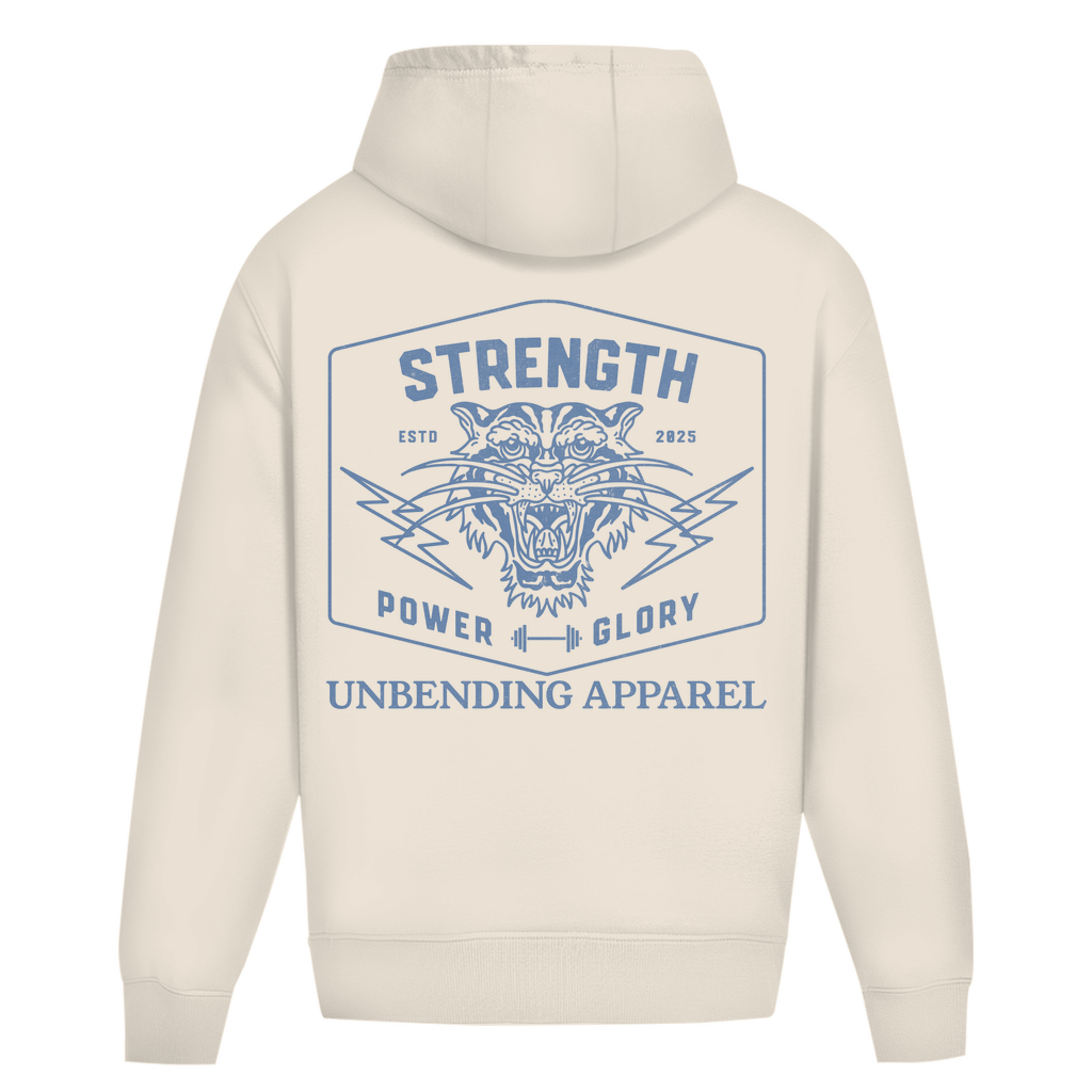 Oversize Hoodie Unisex - Strength Power Glory - Unbending Apparel