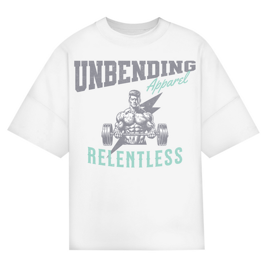Oversize T-Shirt Unisex - Relentless - Grün/Grau - Unbending Apparel