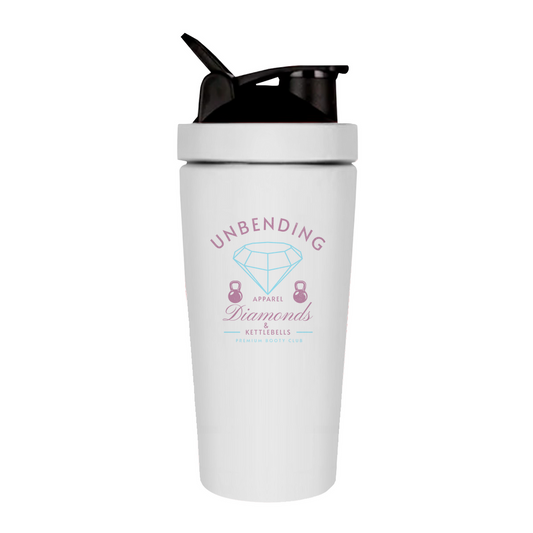 Gym Shaker Edelstahl - Diamonds & Kettleballs - Unbending Apparel