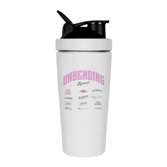 Gym Shaker Edelstahl - Unbending Apparel Collage - Pink-Unbending Apparel