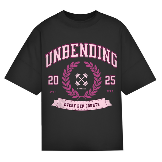Oversize T-Shirt Unisex - Every Rep Counts - Lila - Unbending Apparel