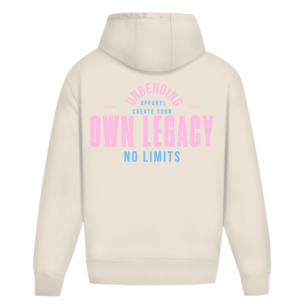 Oversize Hoodie Girls -  Create Your Own Legacy - Pink - Unbending Apparel