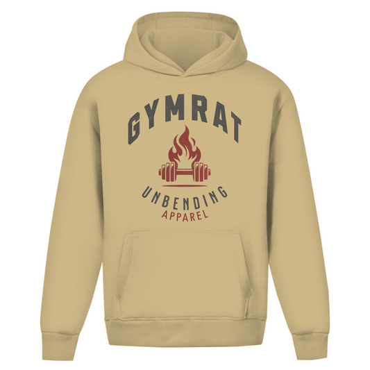 Oversize Hoodie Unisex -  Gymrat - Grau/Rot - Unbending Apparel