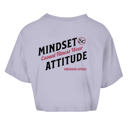 Oversize Crop Top - Mindset And Attitude - Schwarz/rot - Unbending Apparel