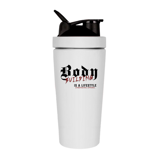 Gym Shaker - Bodybuilding Is A Lifestyle - Rot - Unbending Apparel