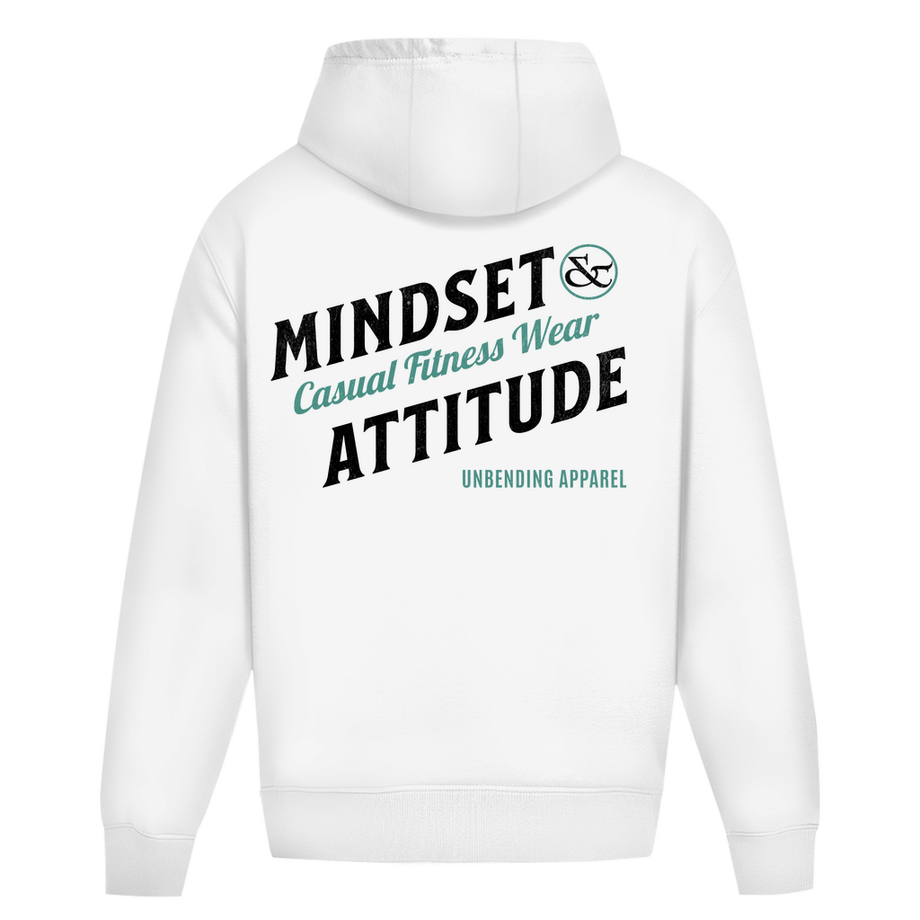 Oversize Hoodie Unisex - Mindset And Attitude - Schwarz/Grün - Unbending Apparel