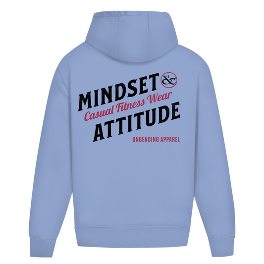 Oversize Hoodie Unisex - Mindset And Attitude - Schwarz/rot - Unbending Apparel