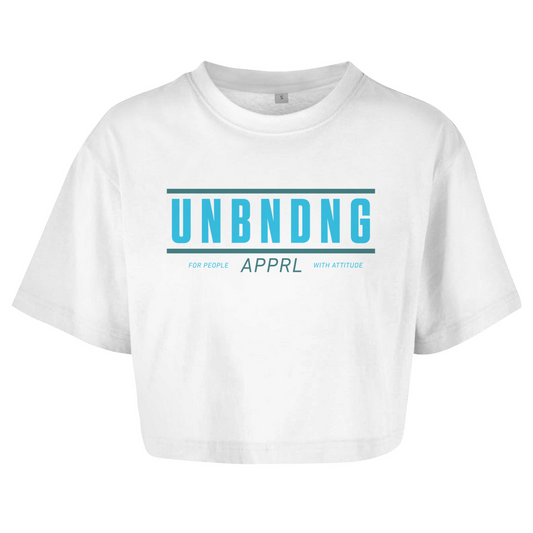Oversize Crop - Top For People With Attitude - Blau Grün - Unbending Apparel