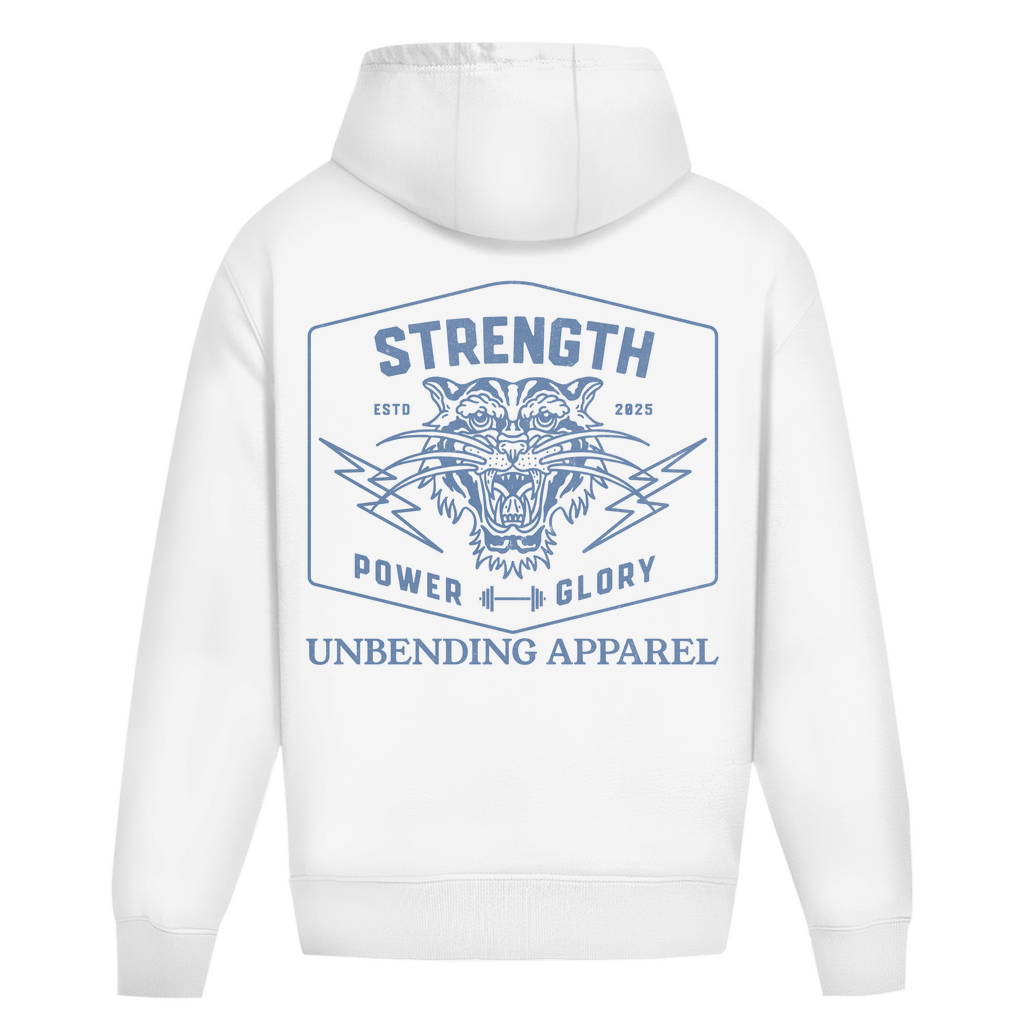 Oversize Hoodie Unisex - Strength Power Glory - Unbending Apparel