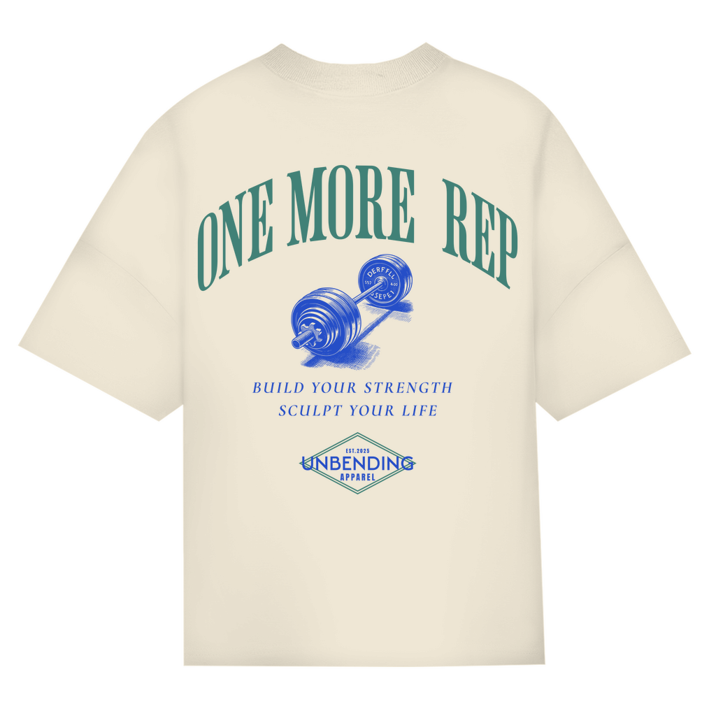 Oversize T-Shirt Unisex - One More Rep - Unbending Apparel