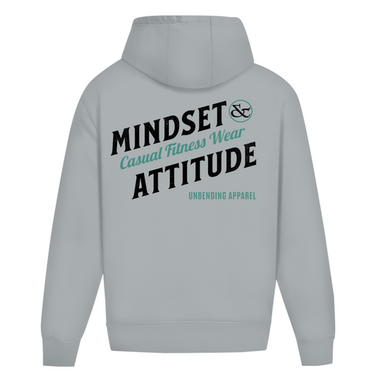 Oversize Hoodie Unisex - Mindset And Attitude - Schwarz/Grün - Unbending Apparel