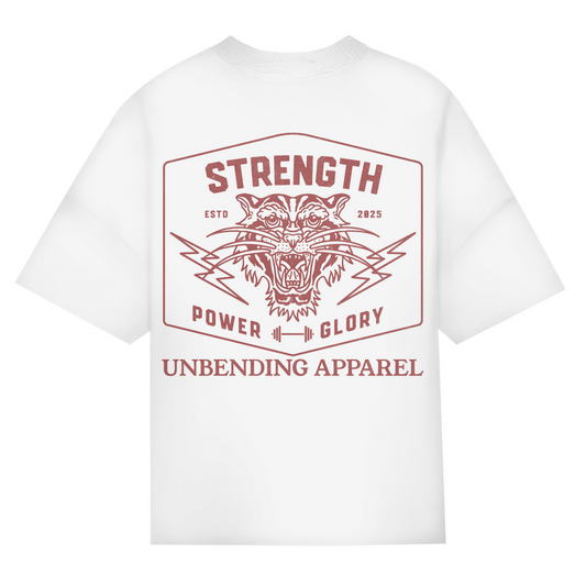 Oversize T-Shirt Unisex - Strength Power Glory - Unbending Apparel