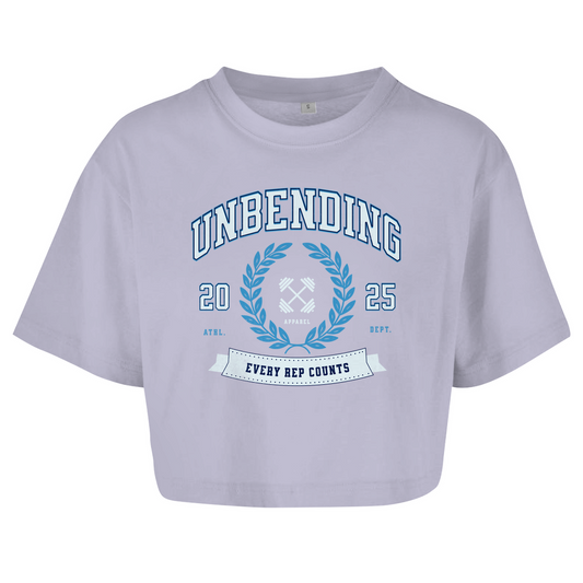 Oversize Crop - Top Every Rep Counts - Blau - Unbending Apparel