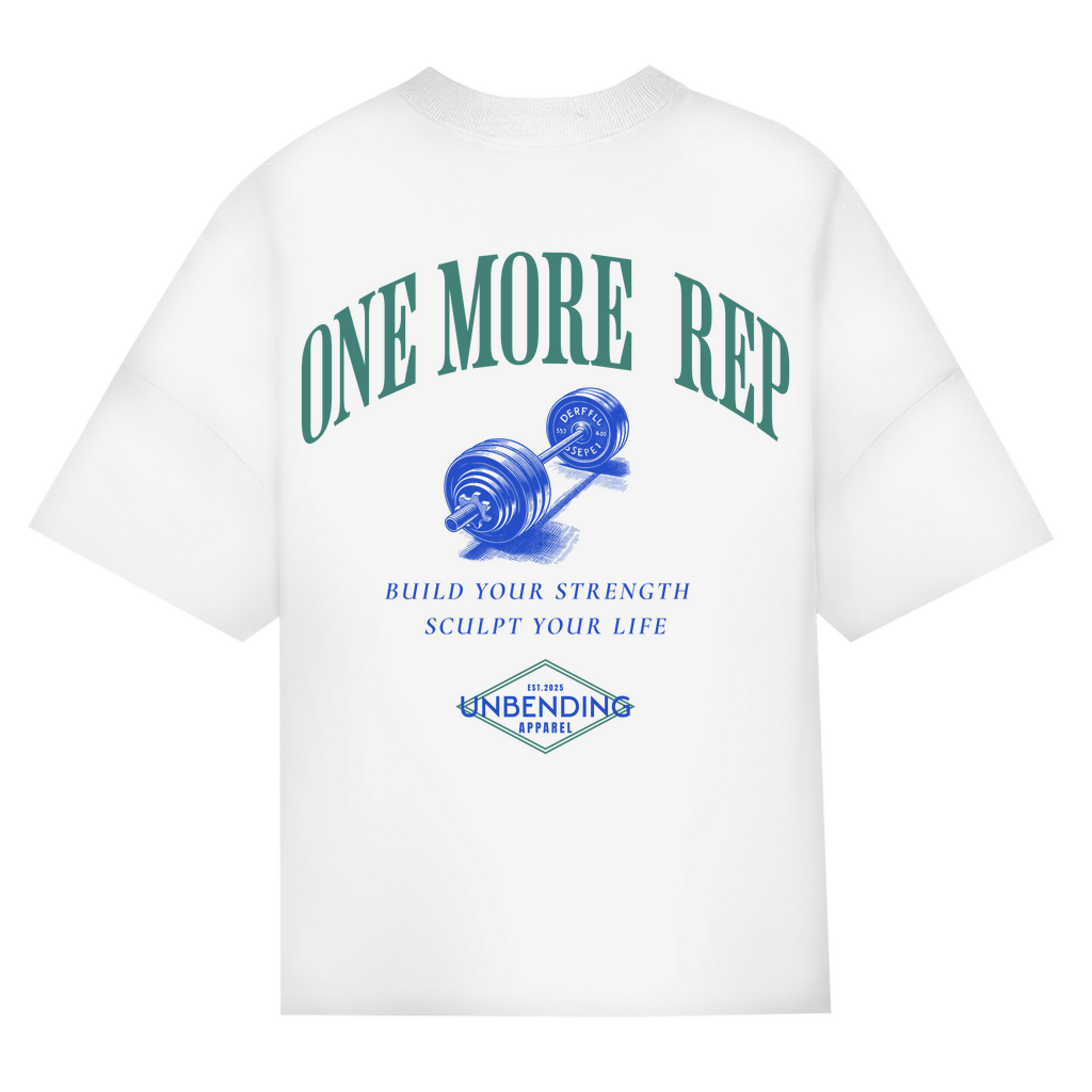 Oversize T-Shirt Unisex - One More Rep - Unbending Apparel