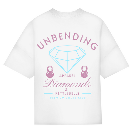Oversize T-Shirt Girls - Diamonds & Kettleballs - Unbending Apparel