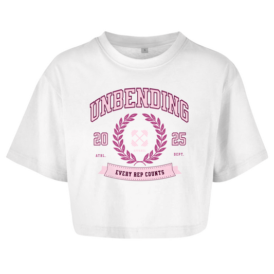 Oversize Crop Top - Every Rep Counts - Lila - Unbending Apparel