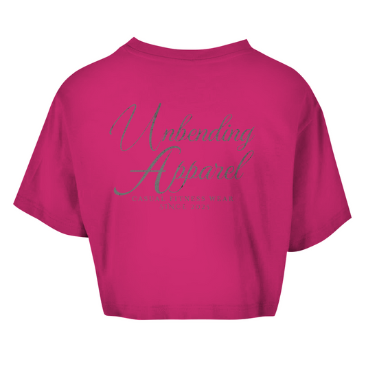 Oversize Crop Top - Casual Fitness Wear - Grau - Unbending Apparel