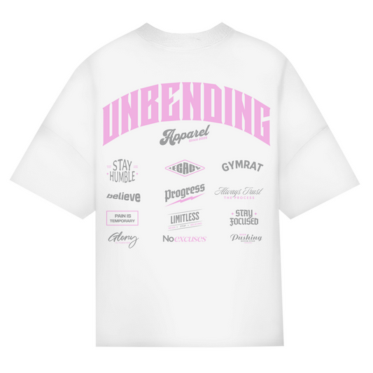 Oversize T-Shirt Girls - Unbending Apparel Collage - Pink-Unbending Apparel
