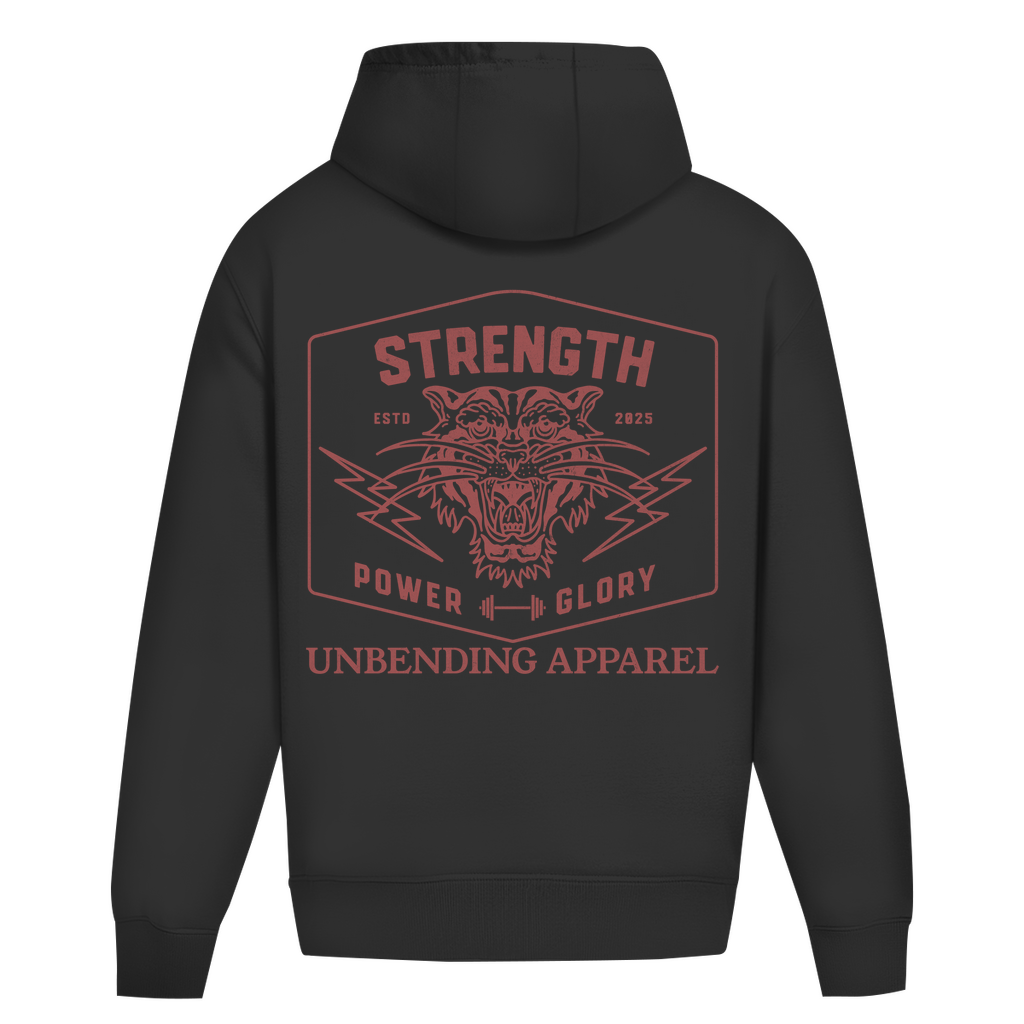 Oversize Hoodie Unisex - Strength Power Glory - Unbending Apparel