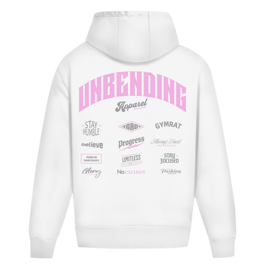 Oversize Hoodie Unisex - Unbending Apparel Collage - Pink-Unbending Apparel