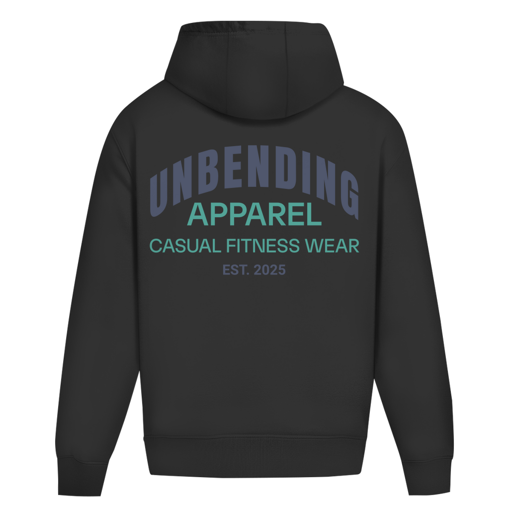Oversize HoodieUnisex -  Casual Fitness Wear - Grün/Grau - Unbending Apparel