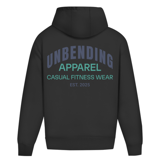 Oversize HoodieUnisex -  Casual Fitness Wear - Grün/Grau - Unbending Apparel