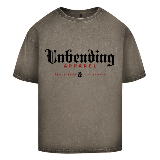 Oversize Washed T-Shirt Unisex - Train Hard Stay Humble - Unbending Apparel